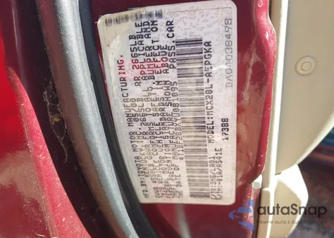 2000 Toyota Avalon Xls из США, поврежденный, VIN 4T1BF28BXYU081095